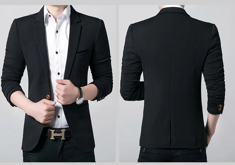 Brand Men's Casual Blazer  Autumn New Fashion .