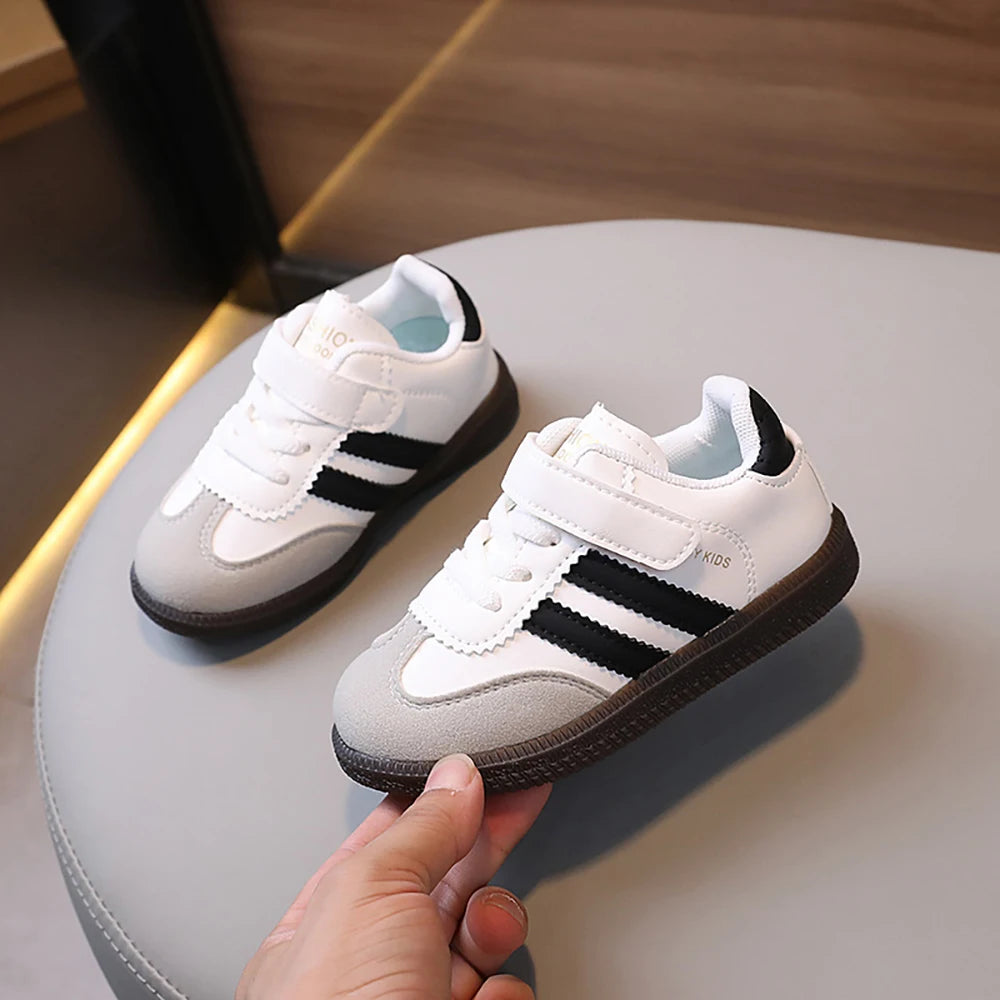 Fashion Sport Shoes For Children PU Leather Ergonomics Kids .