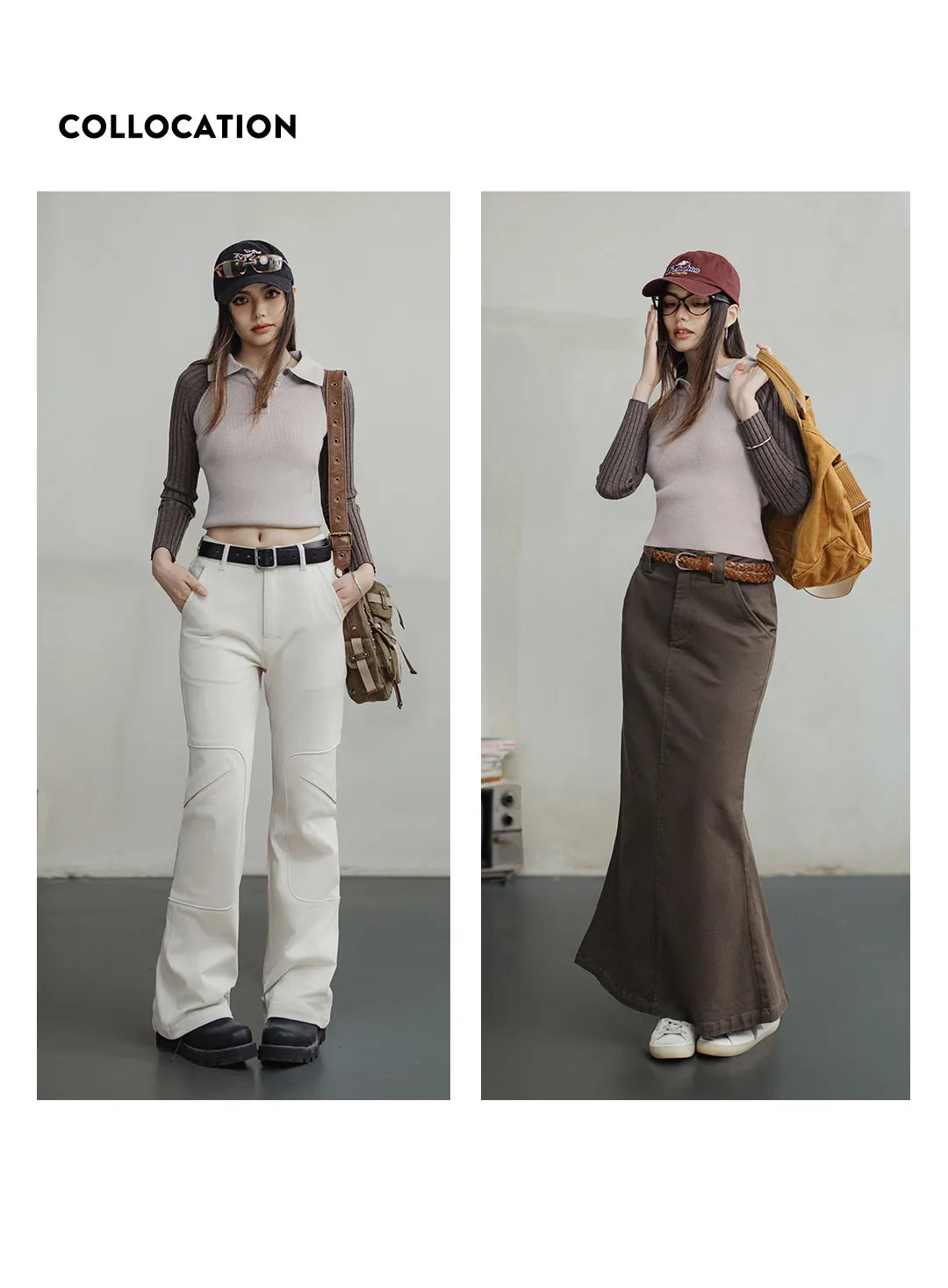 Maden Casual Spliced Knitted Sweater Button Slim Fit Bottoming Versatile Sweater .