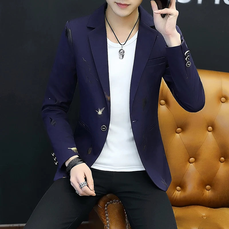 Top Quality Brand Casual Suit Jacket New thin Men .