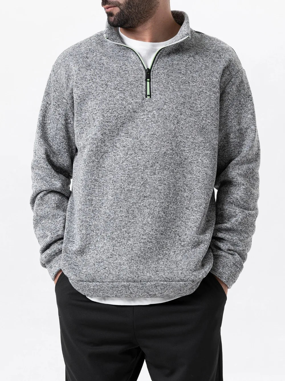 Autum Men's Turtlenecks Sweaters Knitwear Daily Casual Pullovers Solid Color Fleece Warm Sweatshirt Loose Fit Male Streetwear