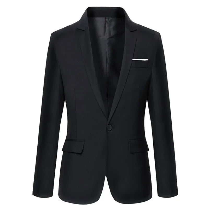 Blue Men Blazers Work Office  Men Tuxedos for Formal Occasions .