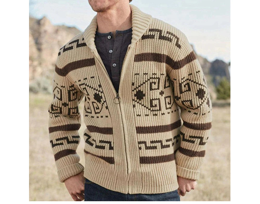 Winter Men's Cardigan Sweaters Fashion Male Knitted Sweater .