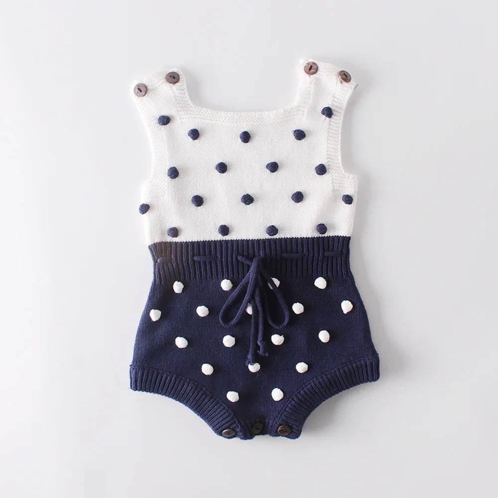 Baby Boys Girls Knit Rompers Baby Clothes New Spring Autumn Knit Rompers Infant Boys Girls Vest Triangle Rompers Baby Clothes
