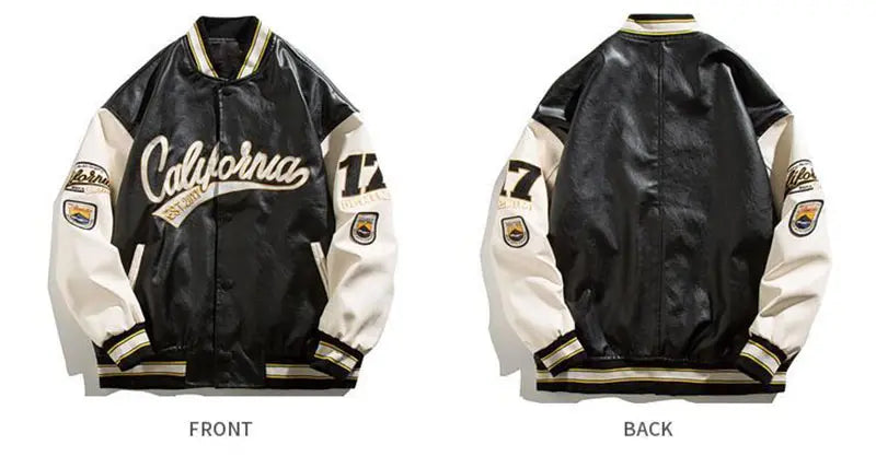 Embroidery Pilot Baseball Jacket Men Hip-Hop Streetwear .