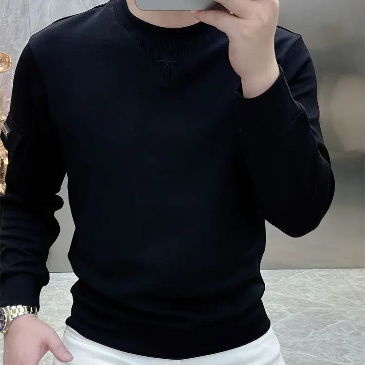 Light Luxury Trendy Brand Bee Embroidered Sweater Men's .