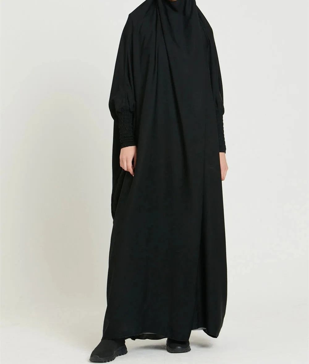 One Piece Jilbab Dress for Women Muslim Hooded Dress .