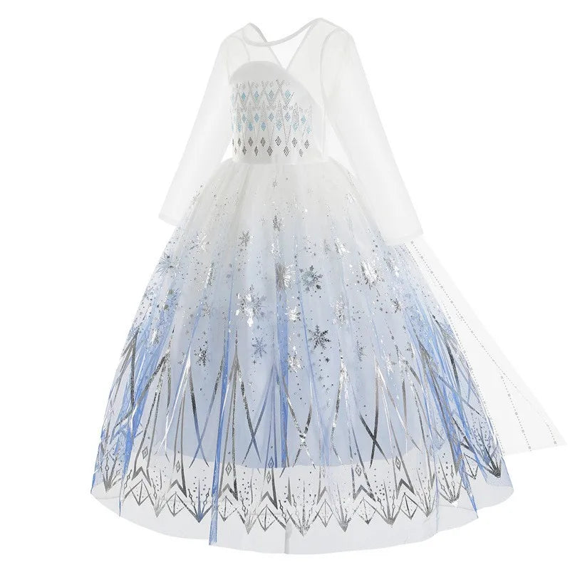 Elsa Costumes for Girls Cosplay Princess Birthday Dress .
