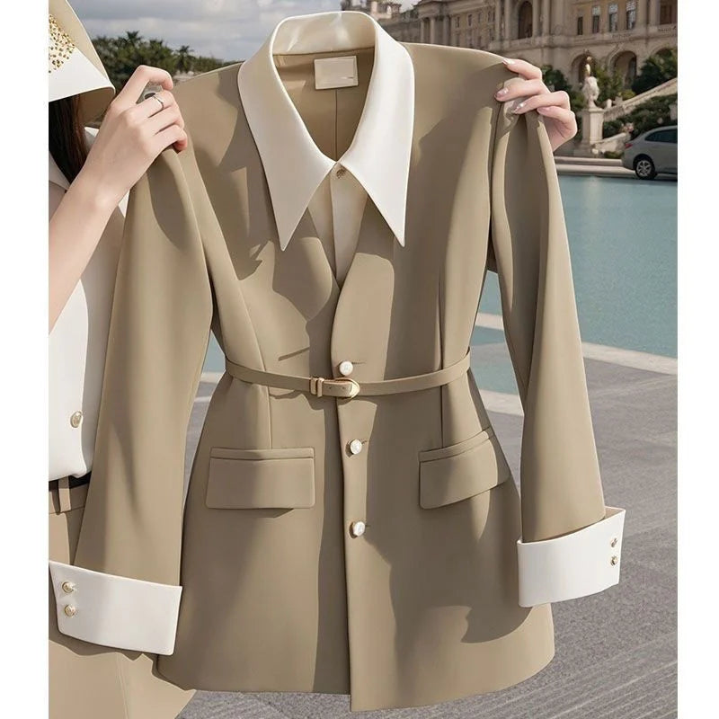 New Spring Autumn Fashion Women's Suit Jacket Niche Unique Chic.