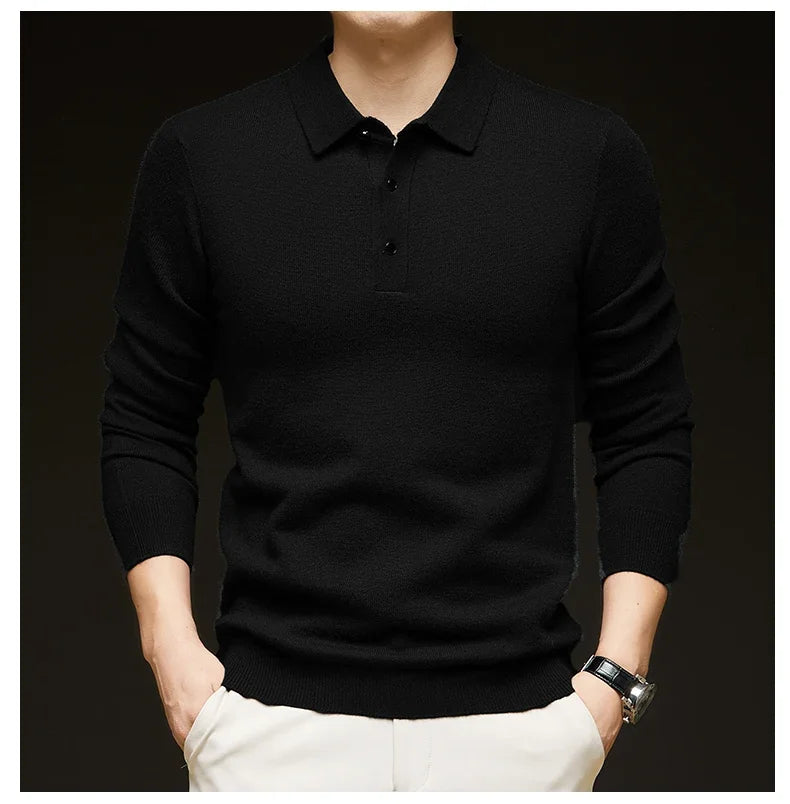 7 Colors Business Men's Sweater Knitwear Autumn Winter Casual.