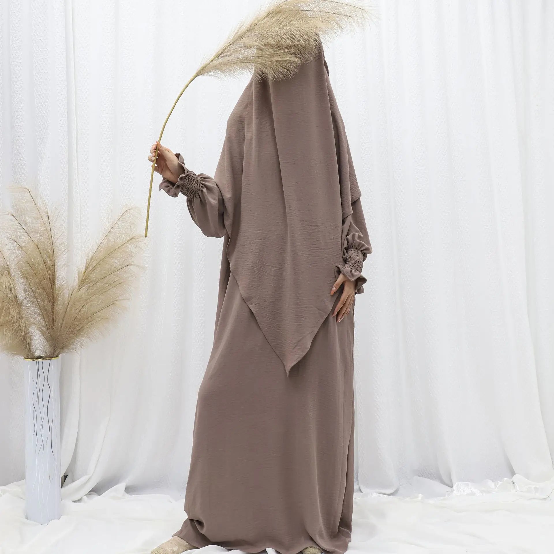 Ramadan Modest Muslim Women Dresses Headscarf Abaya .