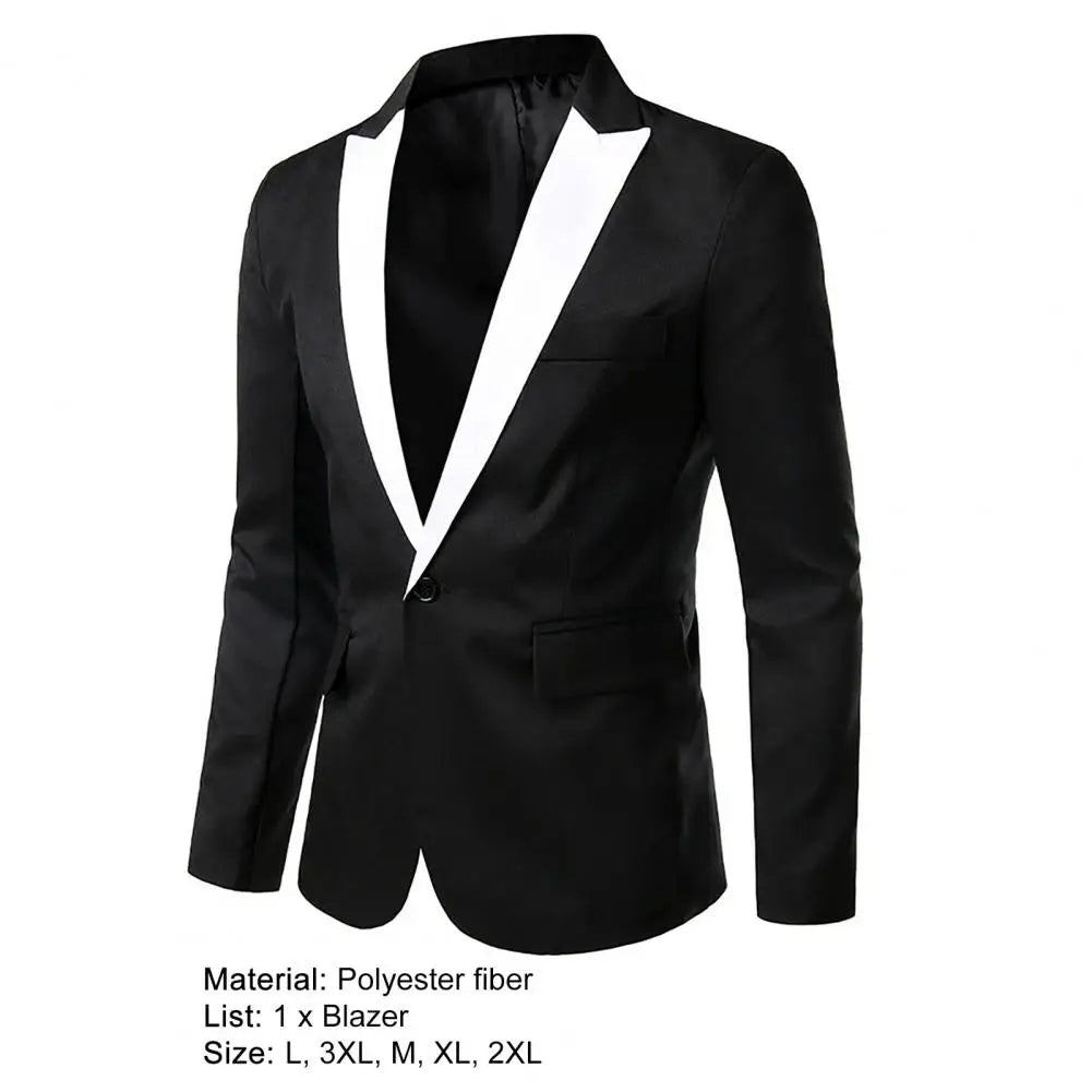 Men Suit Jacket Long Sleeve Men Suit Blazers.
