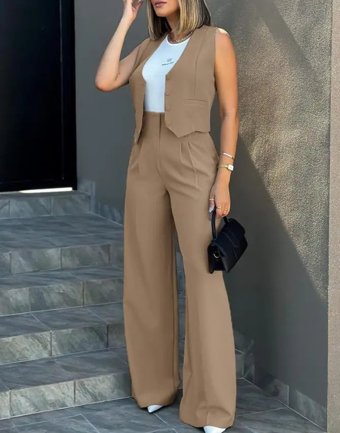 Women OL Blazer Pant Sets 2 Pieces Casual Slim .