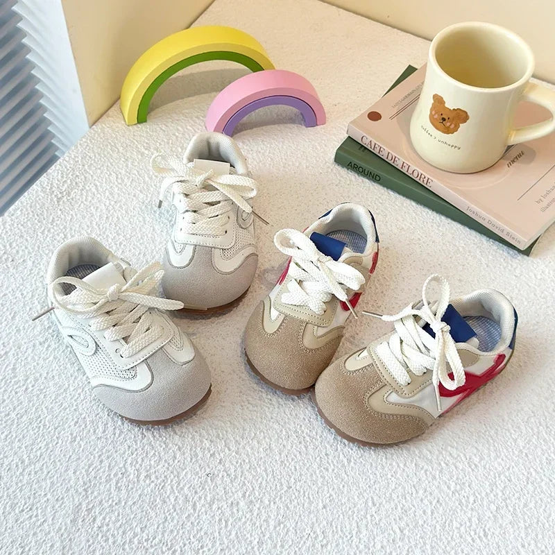 Kids Sneakers Round Toes Non-slip  Boys Girls Casual Shoes .