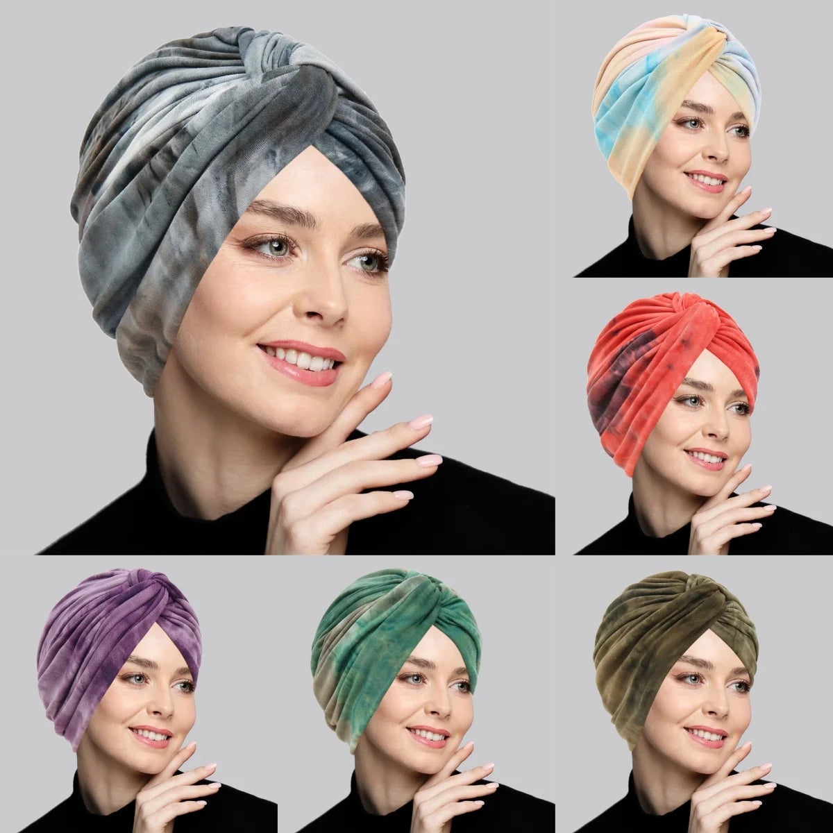 Headwear Beanie Hat Hijab Cap Twist Knot Turban For Women Girl .