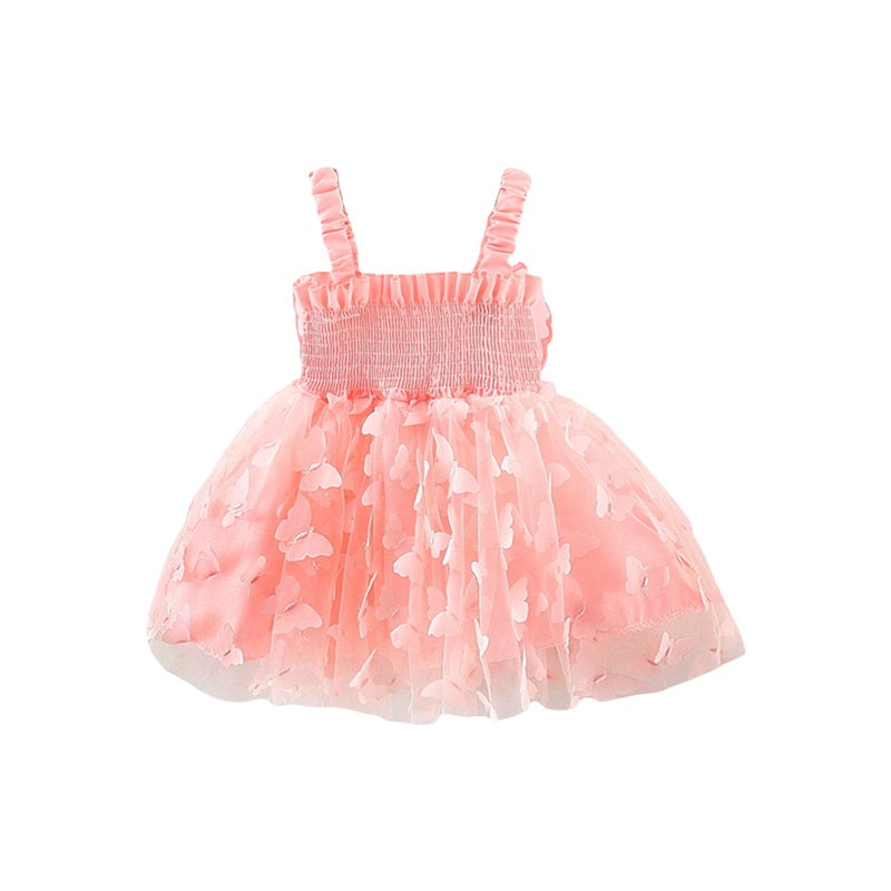 Pudcoco Princess Baby Girl Tutu Dress Sleevless Butterfly Tulle Lace Photography Dresses Summer Outfits