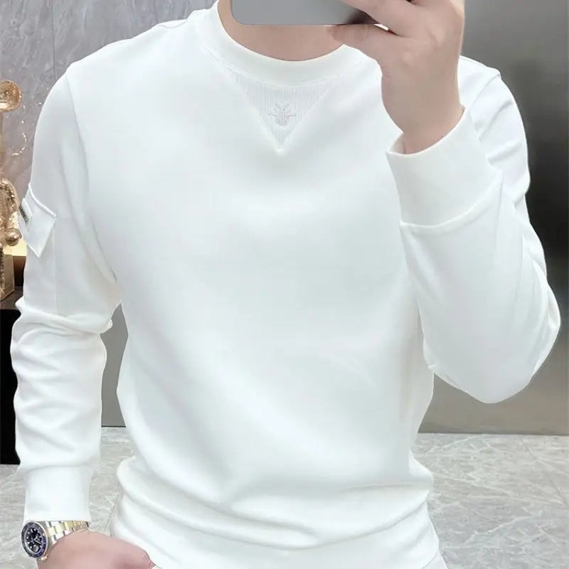 Light Luxury Trendy Brand Bee Embroidered Sweater Men's .