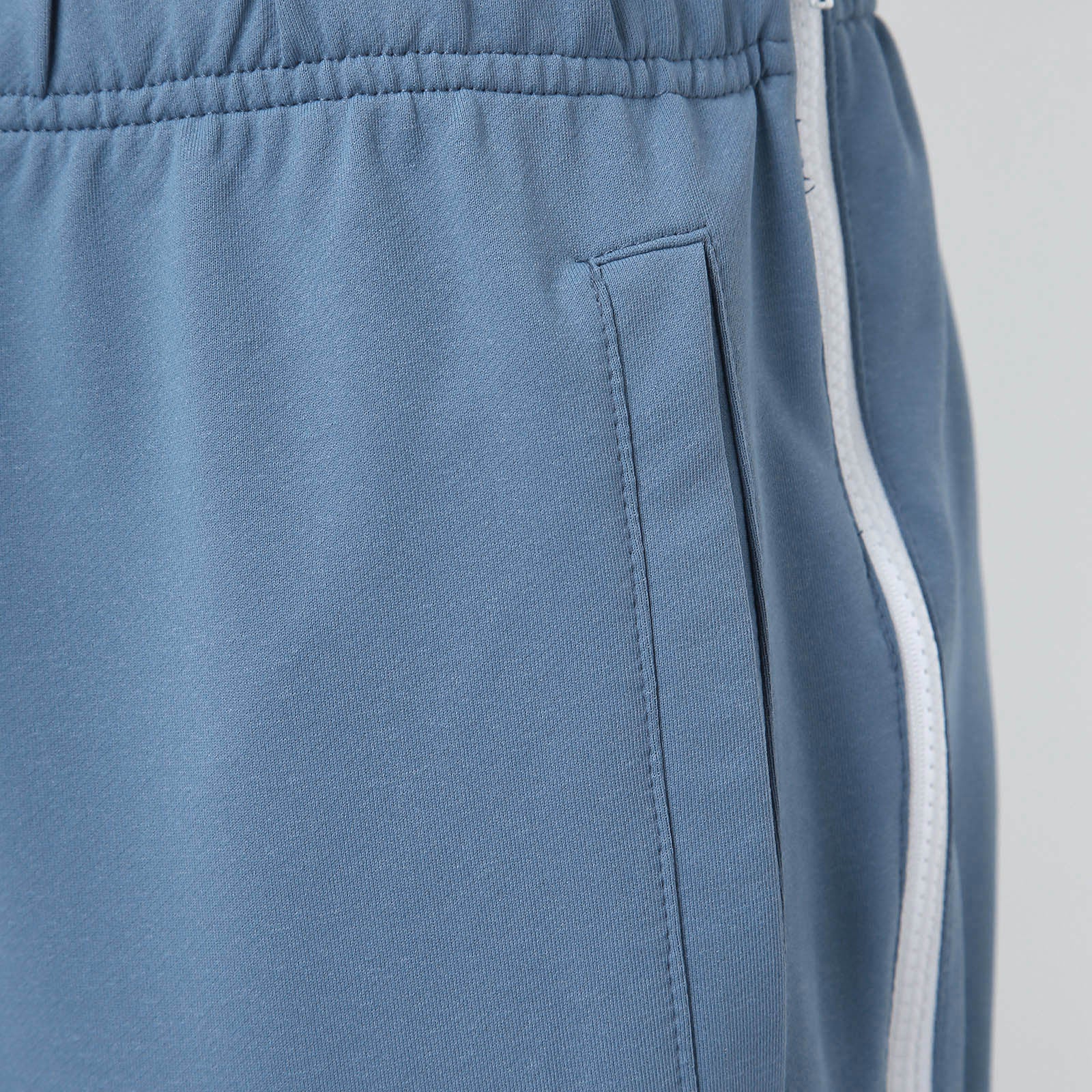 Men Athletic Pants, Elastic Waist Zip-up Trousers Casual Pants.