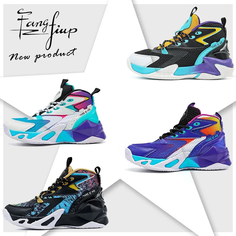 Kids Basketball Shoes Boys Air Cushion Sneakers Girls .