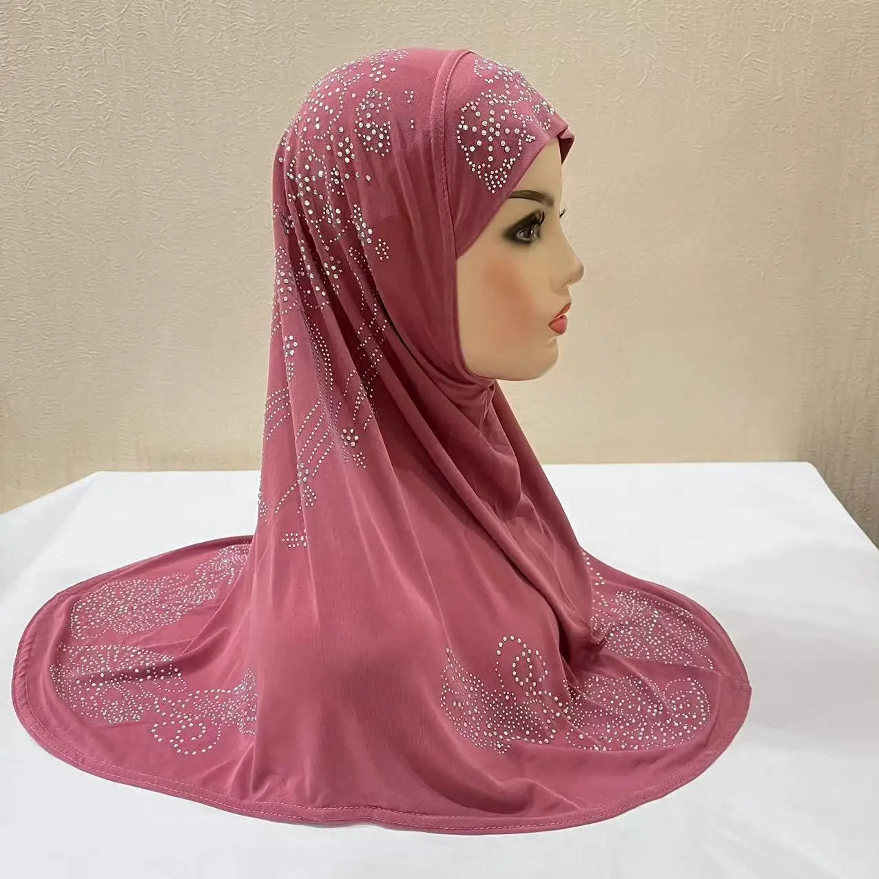 Adults or big gilrs good size muslim hijab scarf with rhinestones islamic .