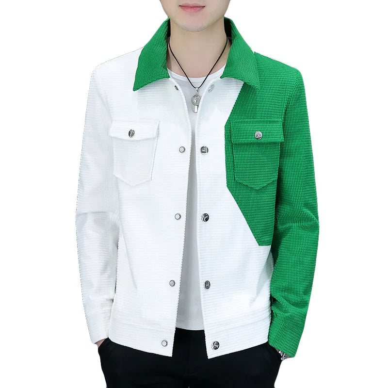Spring Autumn Men Jacket Korean Style Casual  Cargo jacket.