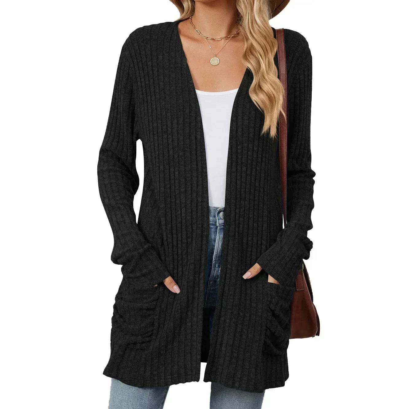 Harajuku Women Basic Jacket Cardigans Autumn Casual .