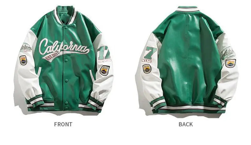 Embroidery Pilot Baseball Jacket Men Hip-Hop Streetwear .