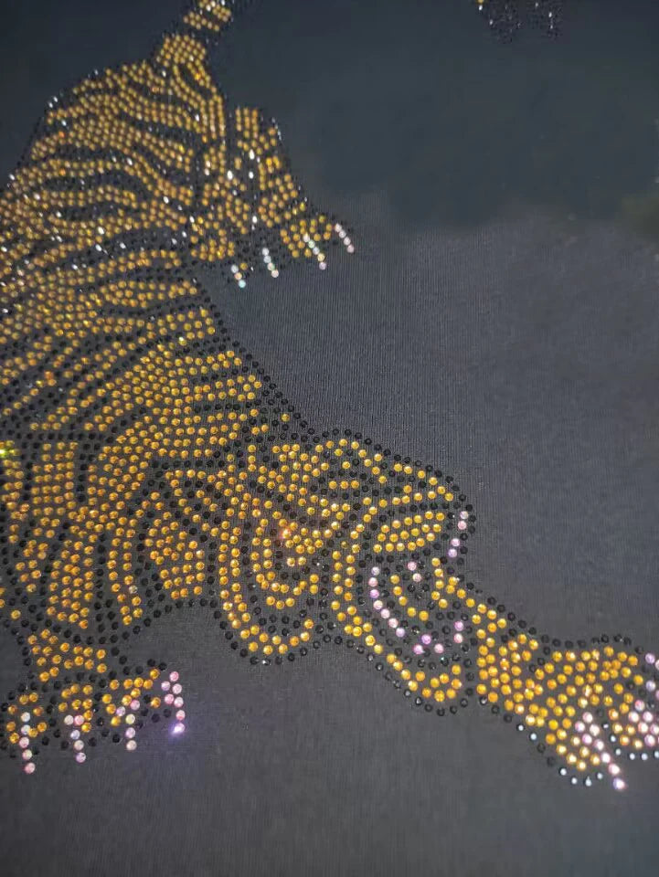 2024 Rhinestones outfit Men  style Fashion Casual Streetwear tracksuit  New men  brand designer