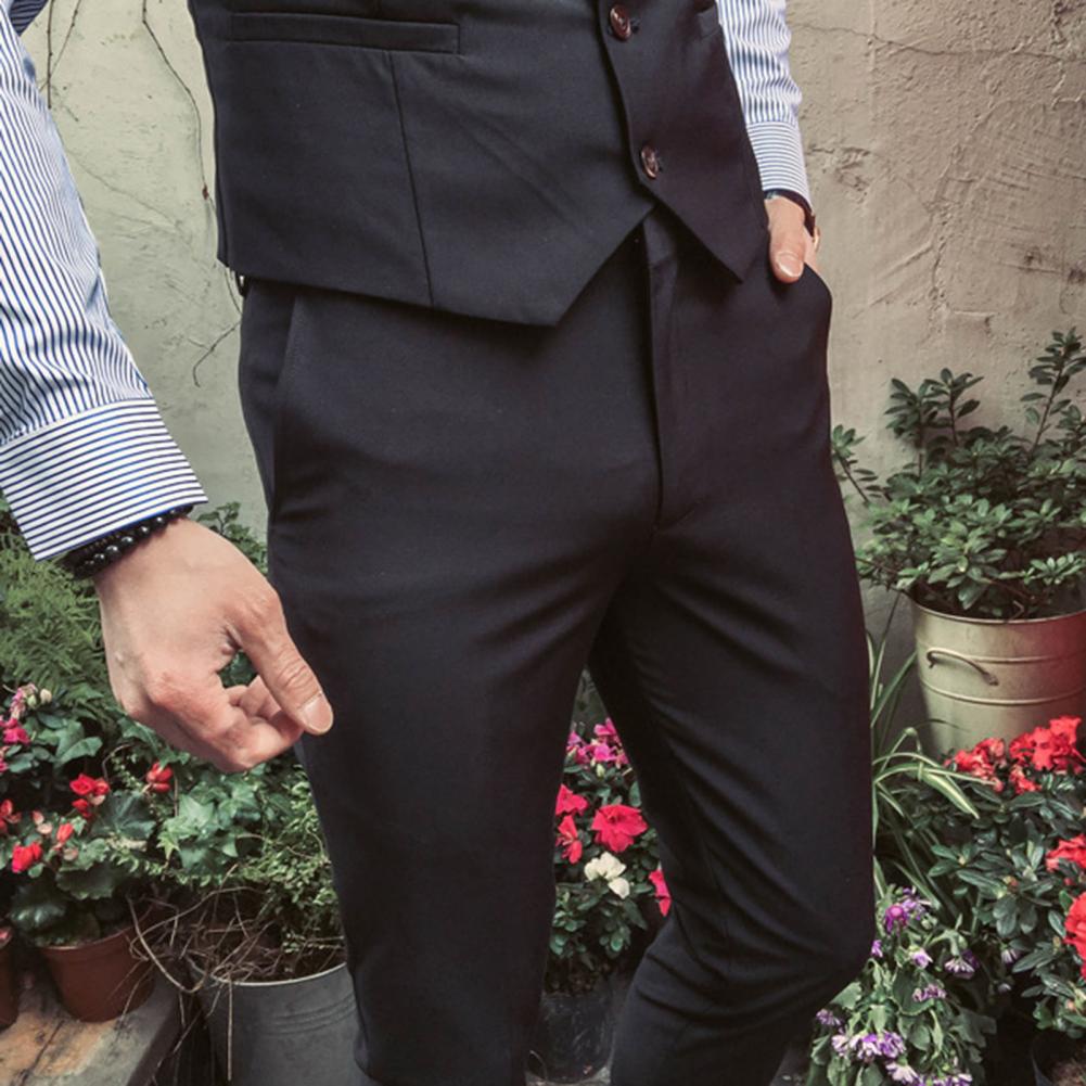 Men Three-piece Suit Men's Formal Business Style Slim Fit Wedding Suit Set .