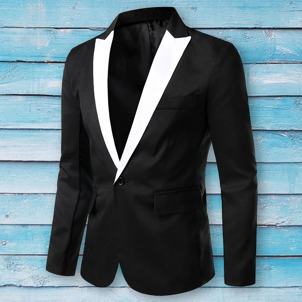 Men Suit Jacket Long Sleeve Men Suit Blazers.