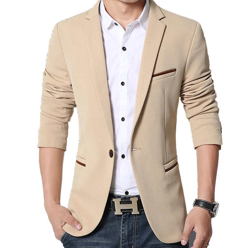 Brand Men's Casual Blazer  Autumn New Fashion .