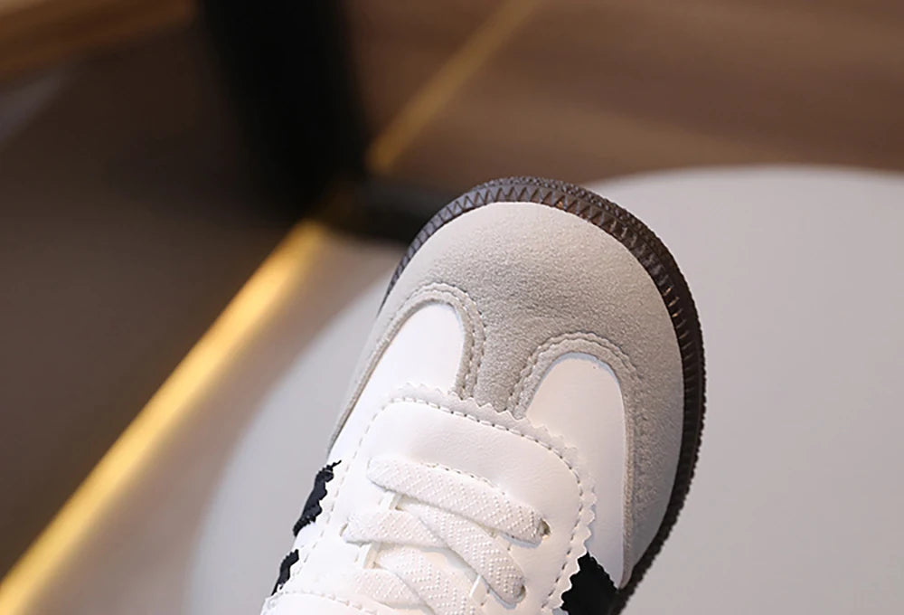 Fashion Sport Shoes For Children PU Leather Ergonomics Kids .