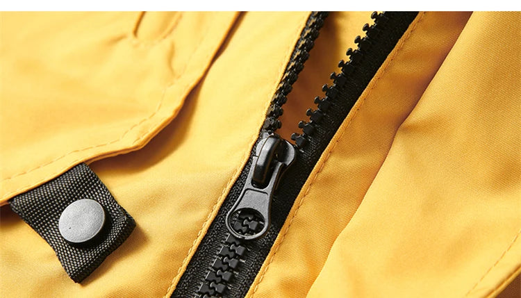 Men’s Hooded Outdoor Windbreaker Jacket Windproof Coats .