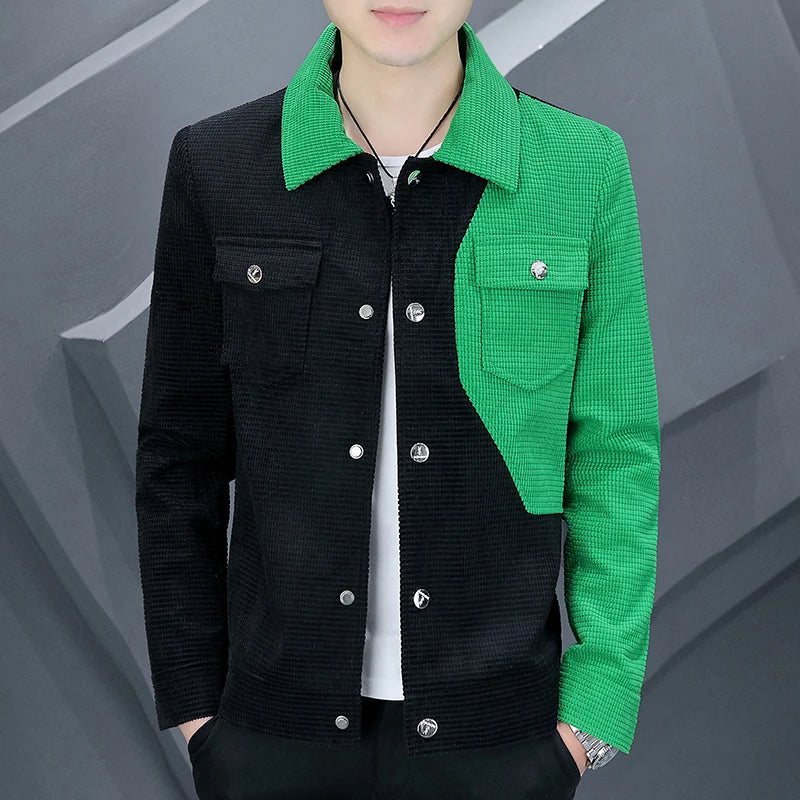 Spring Autumn Men Jacket Korean Style Casual  Cargo jacket.