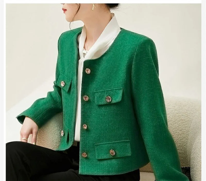 New Suit Female Coat Spring Autumn Fashion Korean Long Sleeve Slim Blazers.