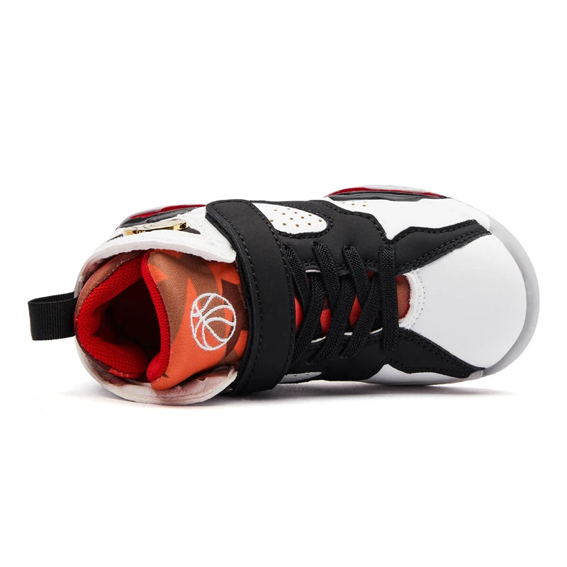 Children's Basketball Shoes TPR Sole Non-slip Basketball Sports Shoes .