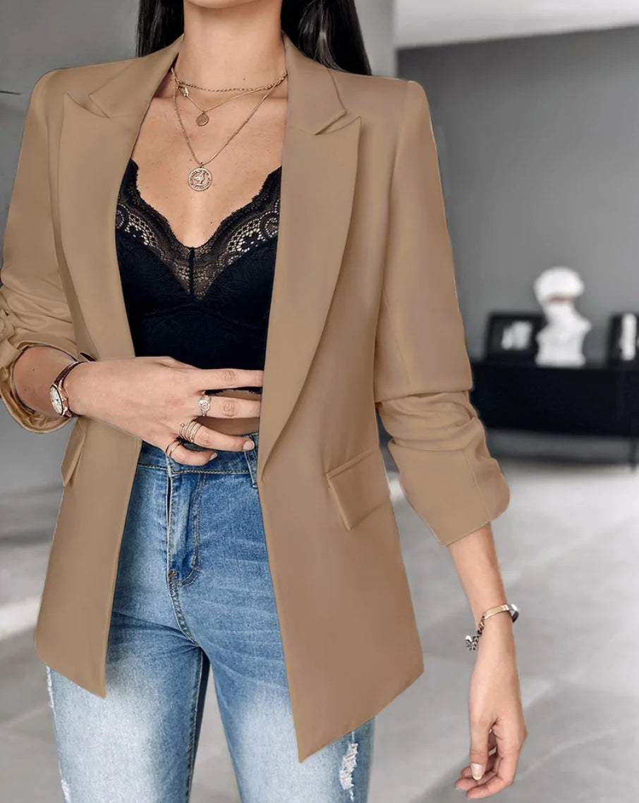 Womens Fall Lightweight Blazers Trendy Business Casual.