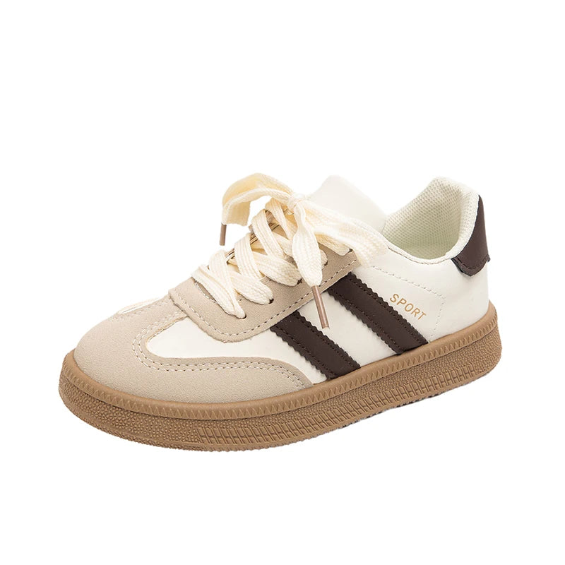 New Simple Kids Sneakers for Girls Patchwork Non-slip Boys Causal .