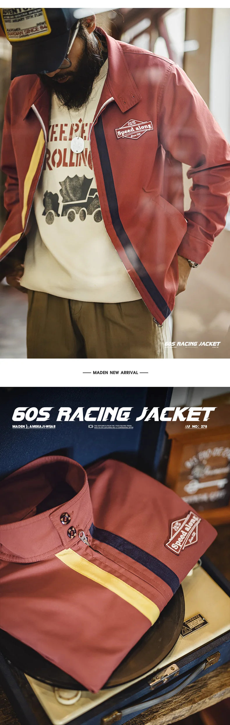 Sporty and Casual Zippered Outerwear for Men's Versatile Jackets.