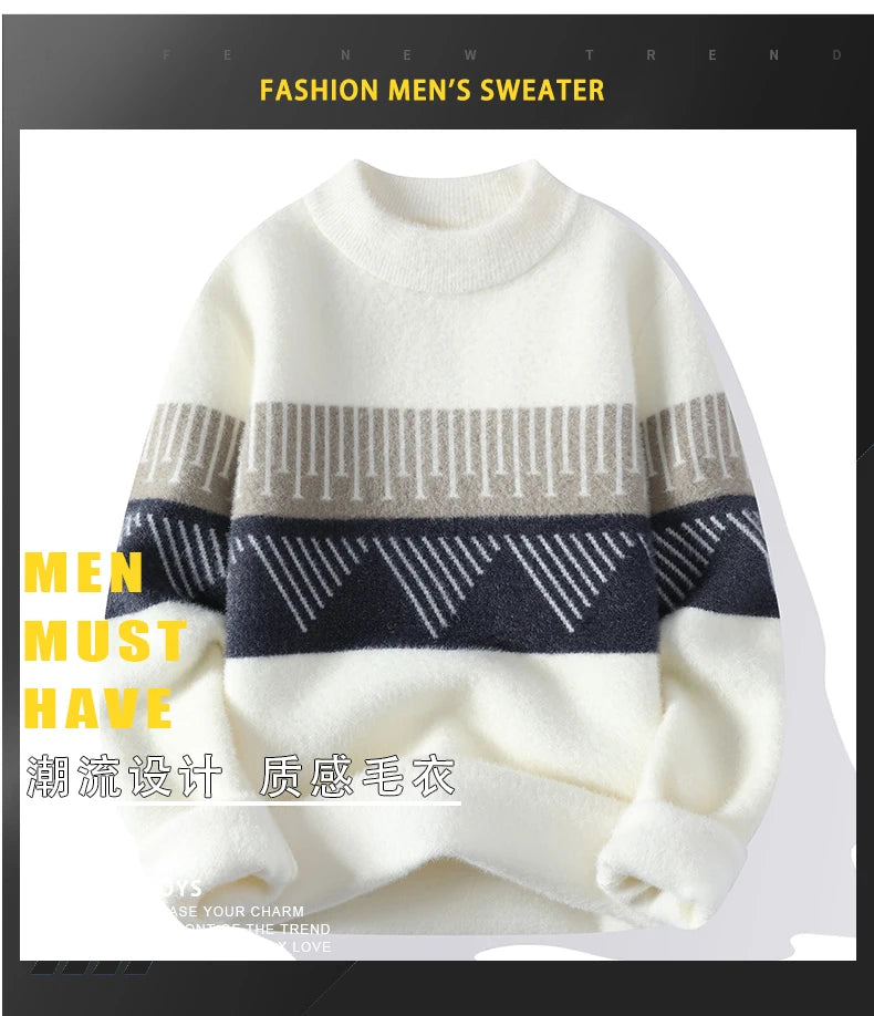 Fall Mens Christmas Cashmere Sweater O Neck Men .