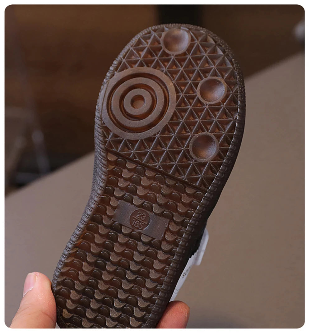 Fashion Sport Shoes For Children PU Leather Ergonomics Kids .