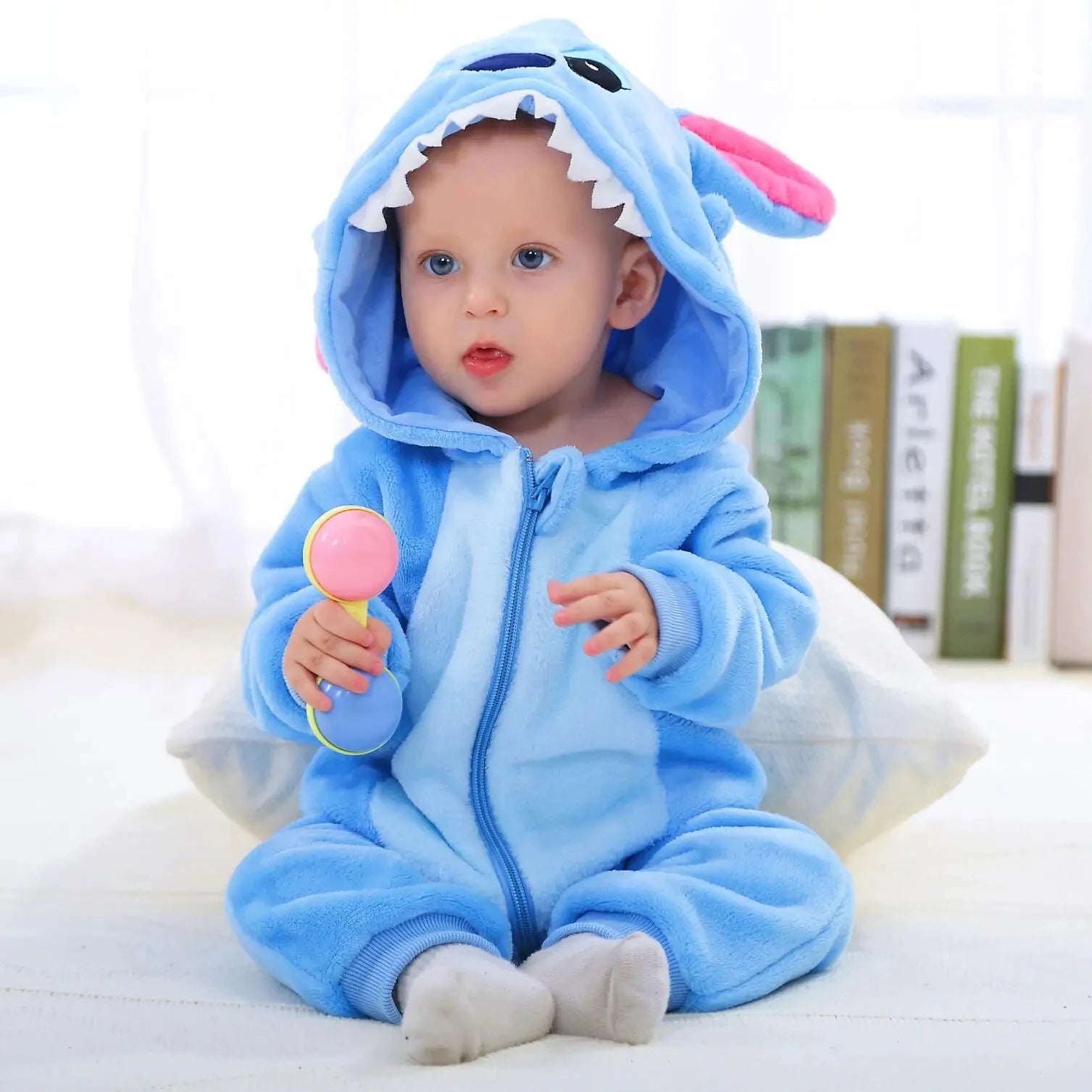 New Fleece Baby's Warm Rompers Animal Outwear Jumpsuits .