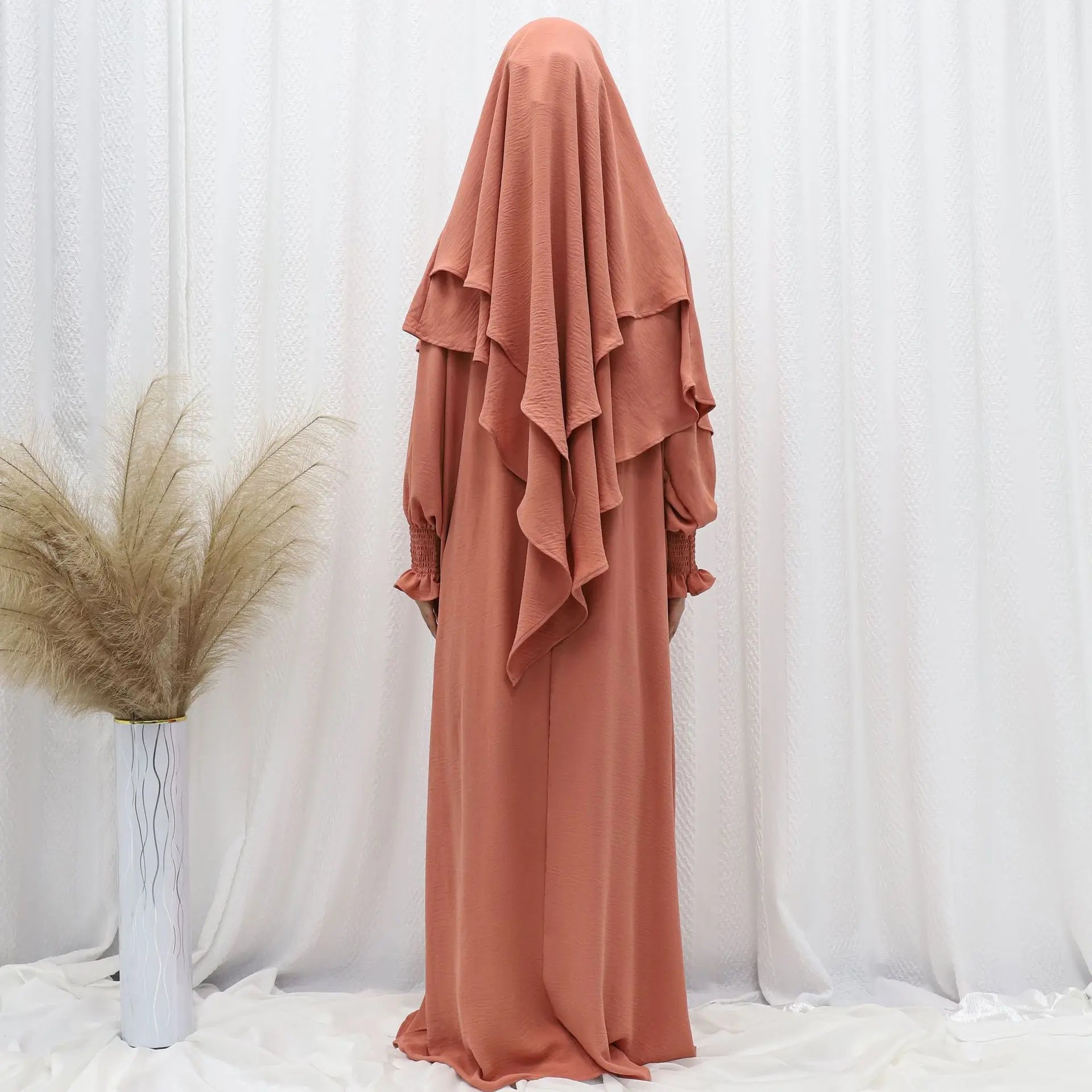Ramadan Modest Muslim Women Dresses Headscarf Abaya .
