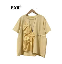 EAM Green Brief Blazer Women Big Size Casual .