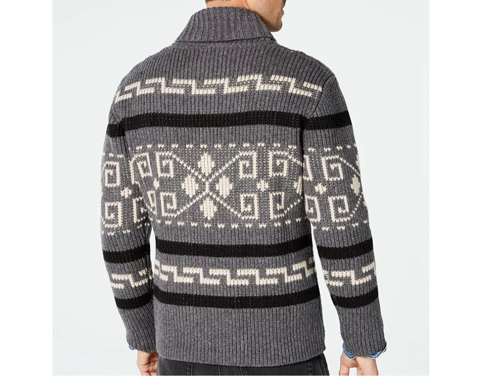 Winter Men's Cardigan Sweaters Fashion Male Knitted Sweater .