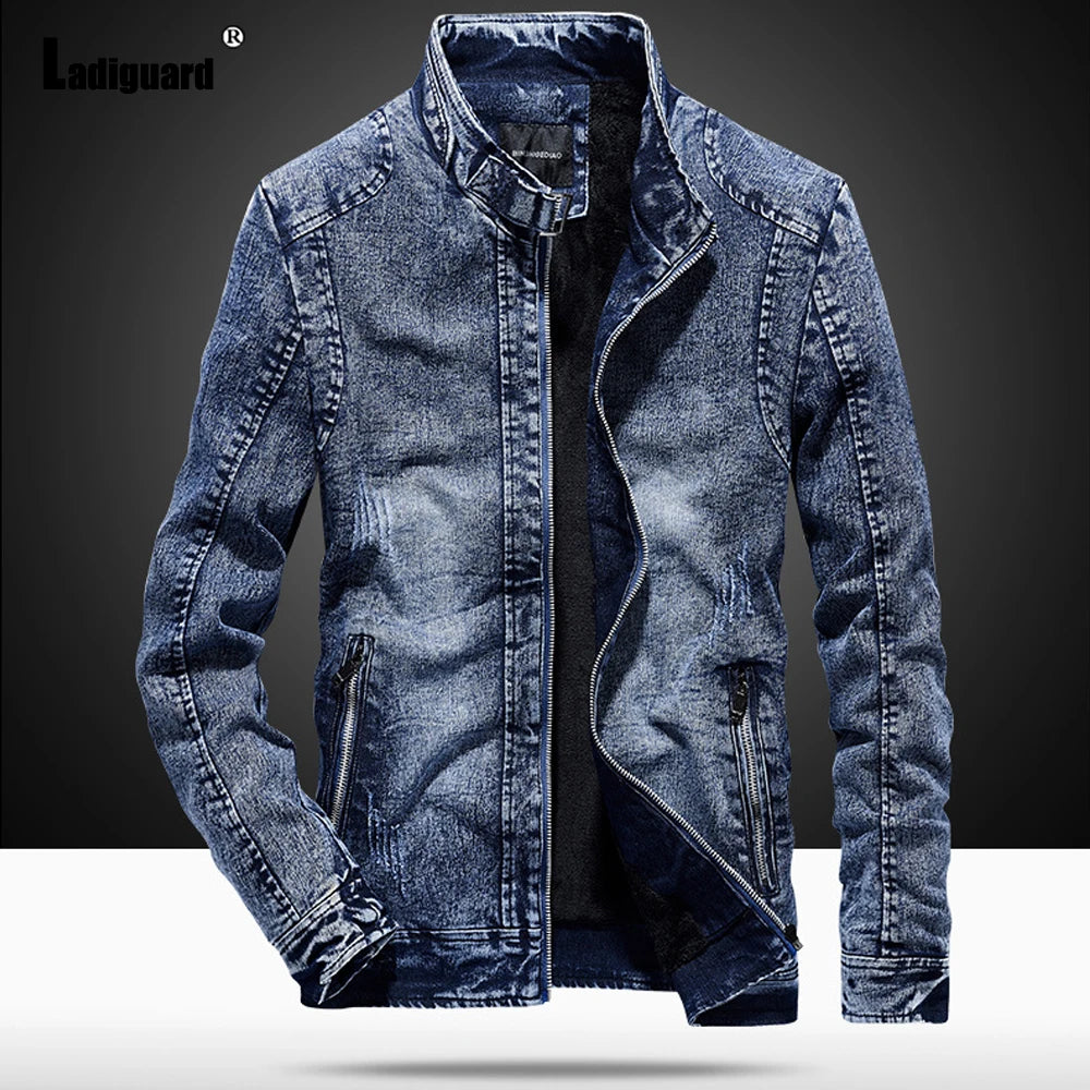 Garmenting Men Demin Jackets Trendy Winter.
