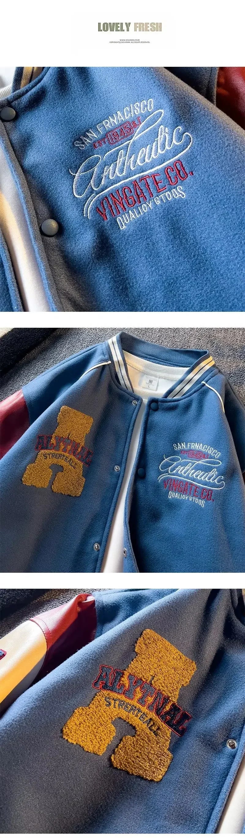 New Handsome Baseball Jackets for Men .