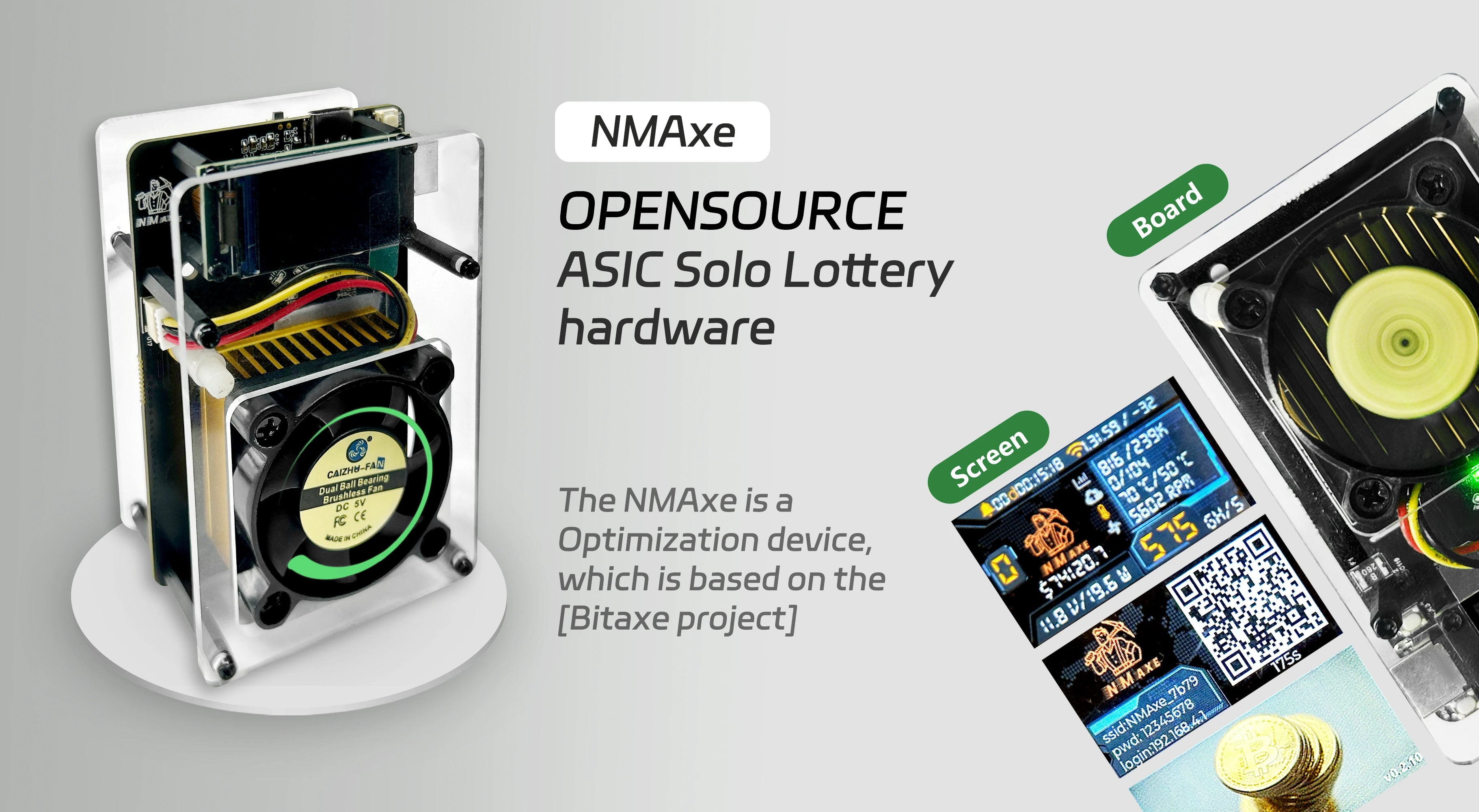 NMAxe Bitcoins NMMiner Official Ultra BM1366 ASIC Chip Solo.