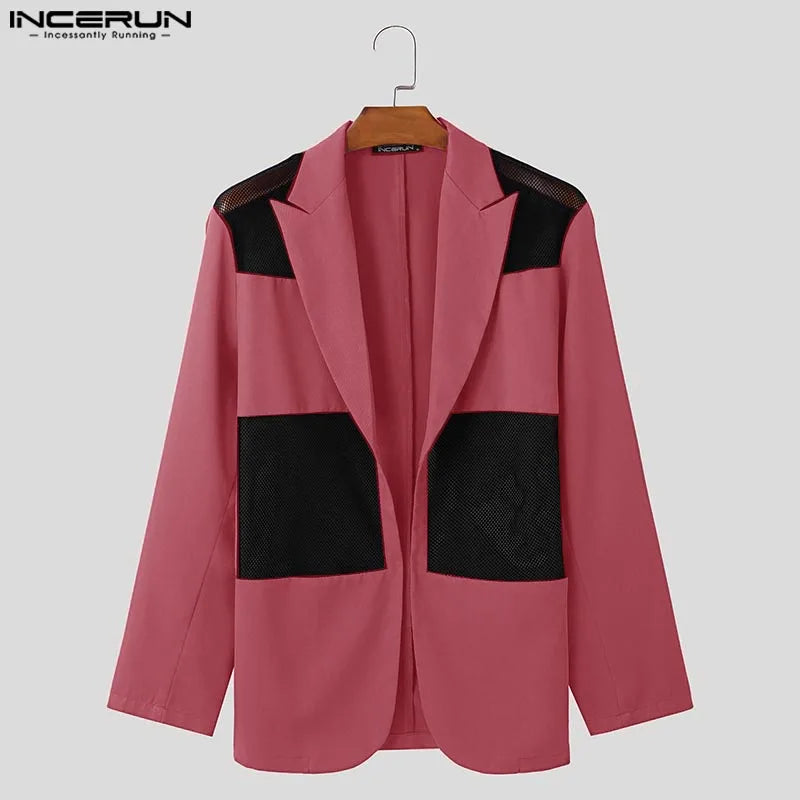 Fashion Male Long Sleeved Cardigan Blazers .