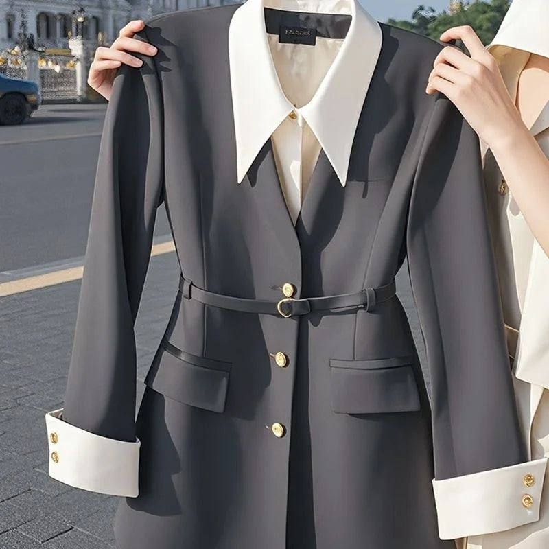 New Spring Autumn Fashion Women's Suit Jacket Niche Unique Chic.